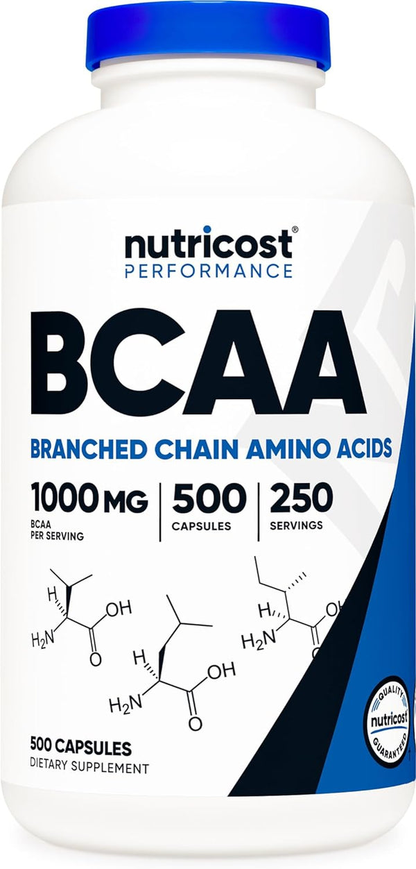 Nutricost BCAA 500mg 500 Cápsulas