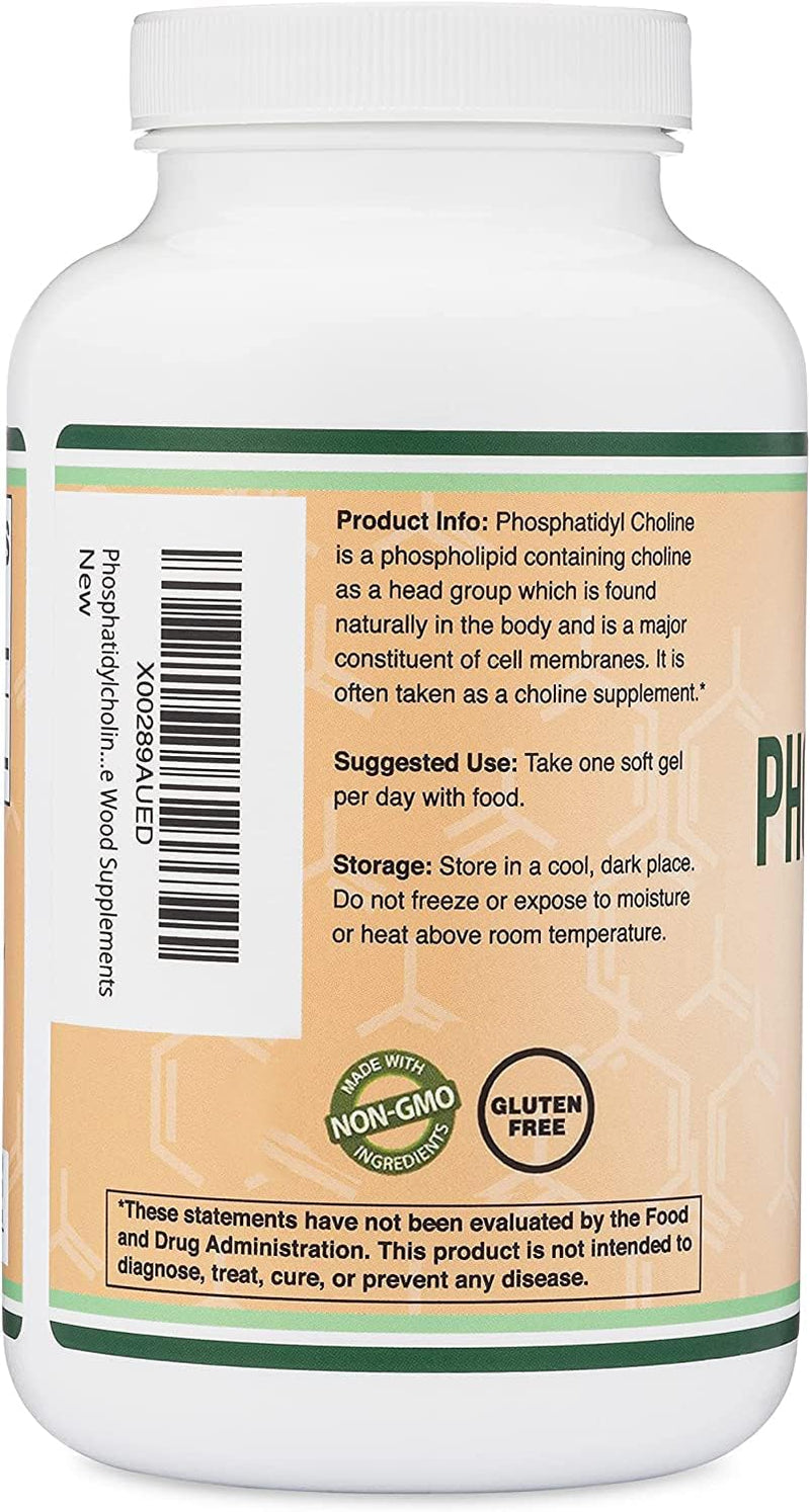 Double Wood Fosfatidilcolina 1.200 Mg, 210 Cápsulas Blandas