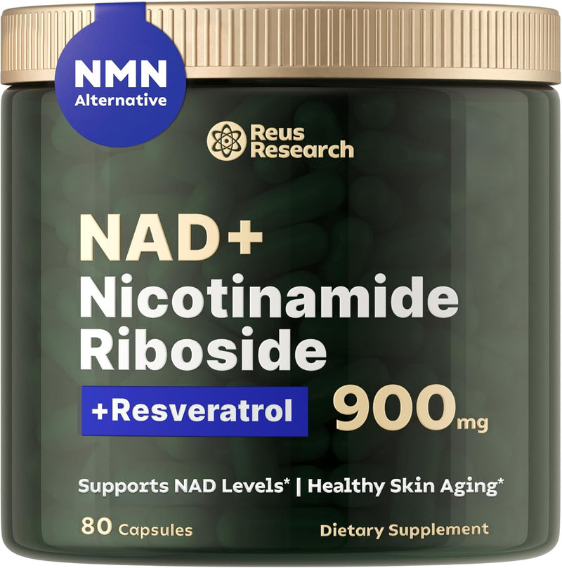 Nad + Nicotinamide Riboside 900mg Reus Research Resveratrol Sin Sabor