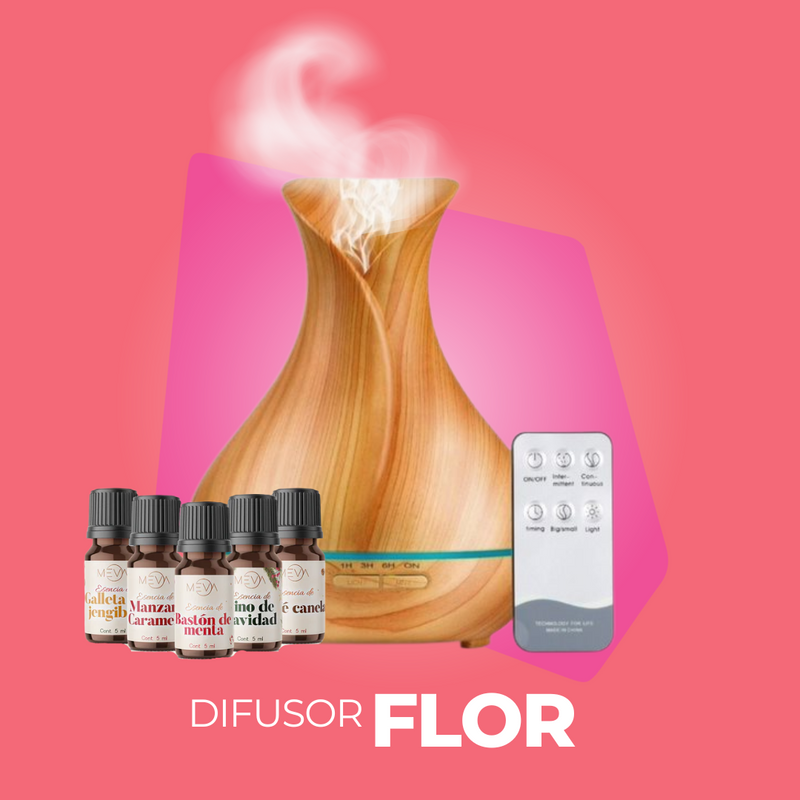 Esencias Navidad, Para Difusor MEVA, Kit de 5 frascos de 5 ml