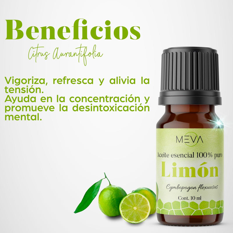 Aceite ESENCIAL Limon MEVA - MEVA.MX