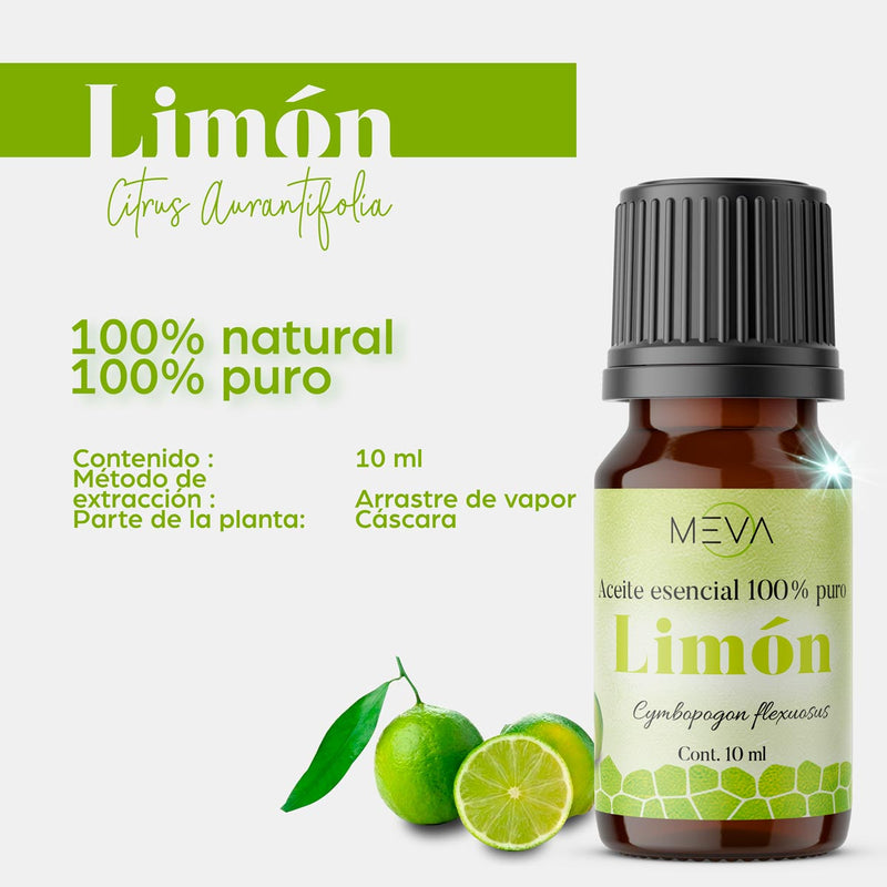 Aceite ESENCIAL Limon MEVA - MEVA.MX