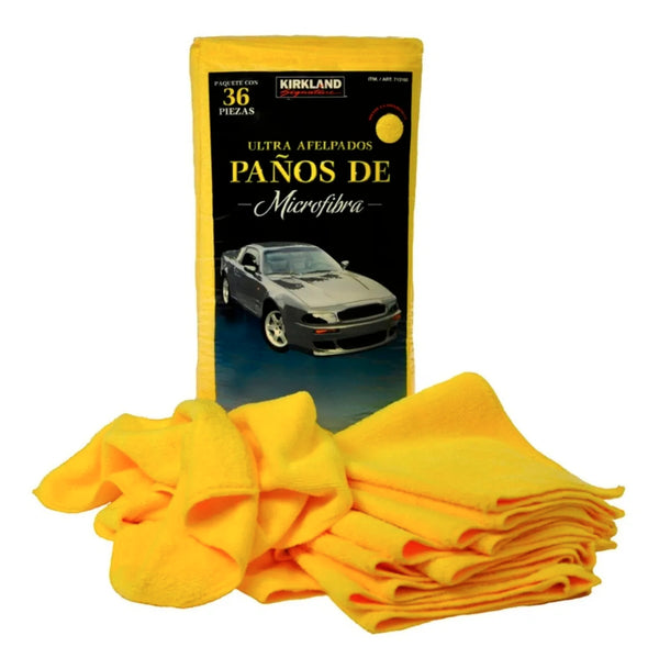 Trapos Toallas Autos Kirkland Microfibra Ultra Paños (36 Pz) - MEVA.MX