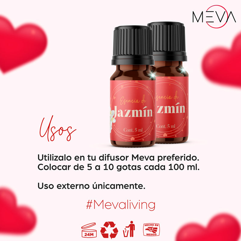 Esencia Jazmin Amor Para Difusor MEVA - MEVA.MX